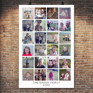 Foto Collage Montage - Moderne familie Poster