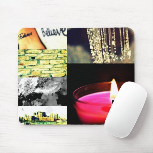 foto collage mousepad muismat (Met muis)