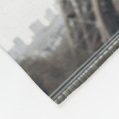 Foto Collage Mr & Mrs Pas getrouwd Monogram Dark W Fleece Deken (Hoek)