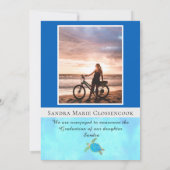 Foto: Collage Nautical Blue Starfish afstuderen An Aankondiging (Achterkant)