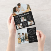 Foto Collage New Year Holiday Kaart (Afscheurbaar)