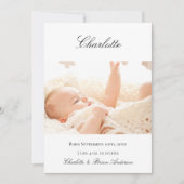 Foto collage nieuwe baby welkome geboorte aankondiging (Voorkant)