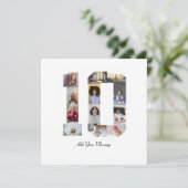 Foto collage nummer 10 feestdagenkaart (Staand voorkant)