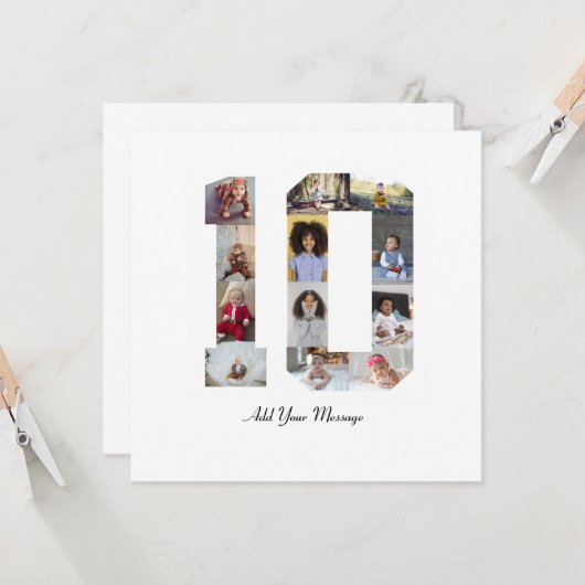 Foto collage nummer 10 kaart (Voorkant / Achterkant in situ)