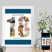 Foto Collage nummer 18 Aangepast 18e verjaardag Poster