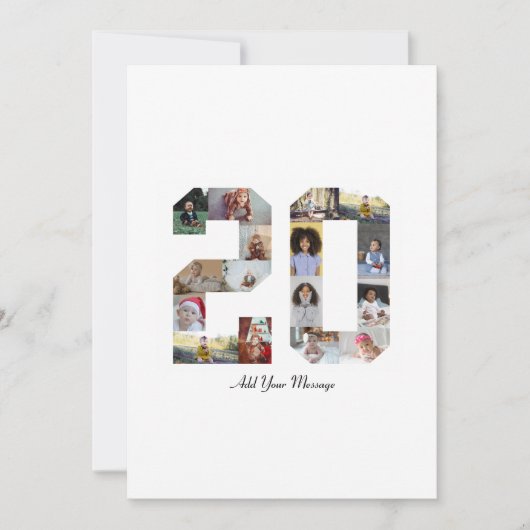 Foto collage nummer 20 aankondiging (Voorkant)