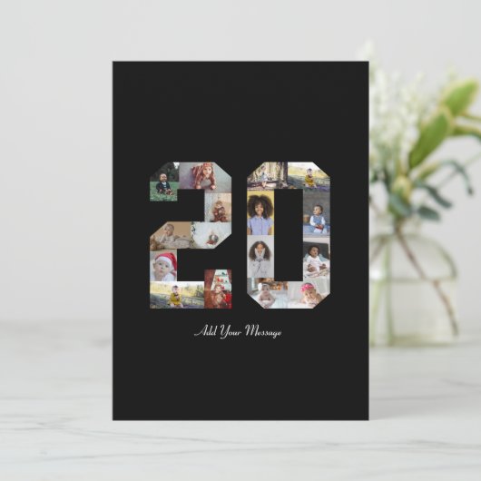 Foto-collage nummer 20 aankondiging (Staand voorkant)