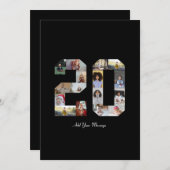 Foto-collage nummer 20 aankondiging (Voorkant / Achterkant)