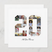 Foto collage nummer 20 aankondiging (Voorkant / Achterkant)