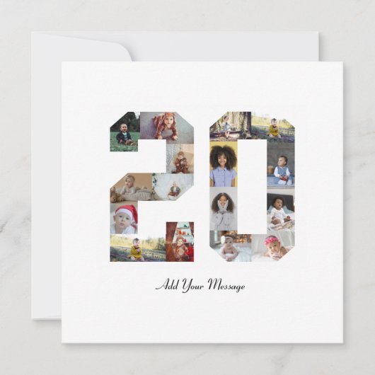 Foto collage nummer 20 aankondiging (Voorkant)