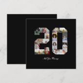 Foto-collage nummer 20 aankondiging (Voorkant / Achterkant)