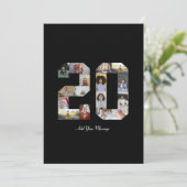 Foto-collage nummer 20 bedankkaart (Staand voorkant)