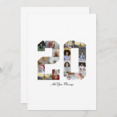 Foto-collage nummer 20 bedankkaart (Voorkant / Achterkant)