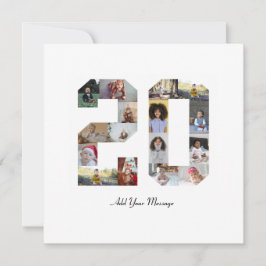 Foto collage nummer 20 bedankkaart