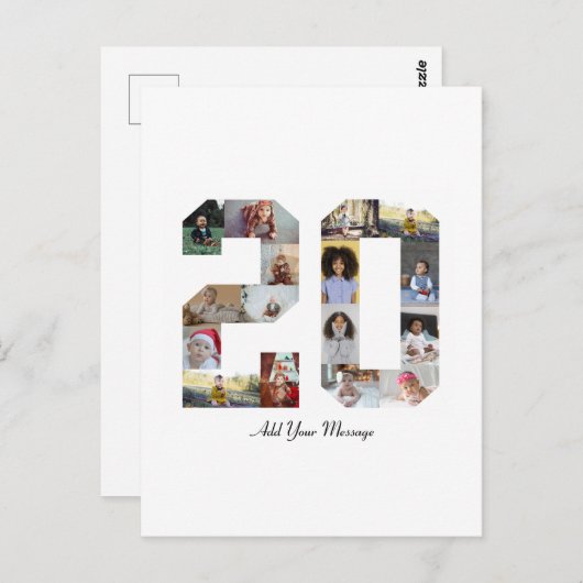 Foto-collage nummer 20 briefkaart (Voorkant / Achterkant)