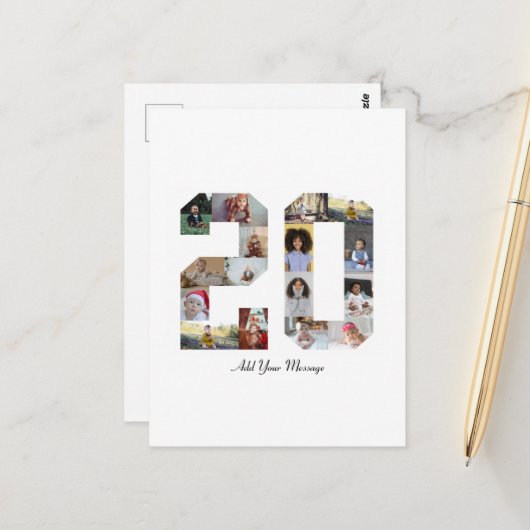 Foto-collage nummer 20 briefkaart (Voorkant / Achterkant in situ)