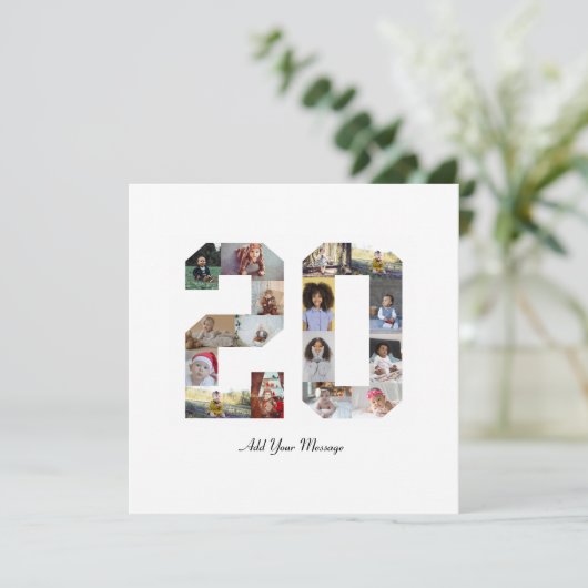Foto-collage nummer 20 kaart (Staand voorkant)