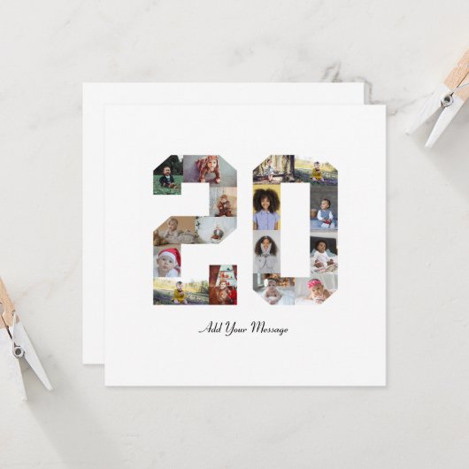 Foto-collage nummer 20 kaart (Voorkant / Achterkant in situ)