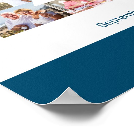 Foto Collage nummer 21 Aangepast 21ste verjaardag Poster (Hoek)