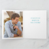 Foto Collage nummer 28 Blue 28th Birthday Kaart (Binnen)