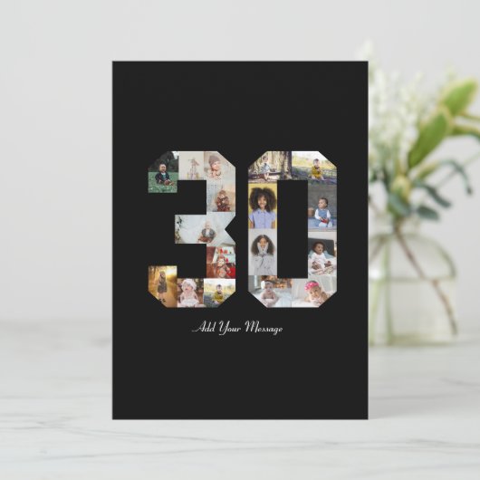 Foto collage nummer 30 aankondiging (Staand voorkant)