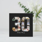 Foto-collage nummer 30 bedankkaart (Staand voorkant)