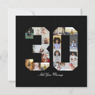 Foto-collage nummer 30 bedankkaart