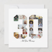 Foto-collage nummer 30 bedankkaart (Voorkant)