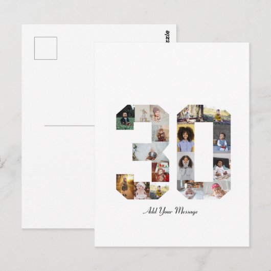 Foto-collage nummer 30 briefkaart (Voorkant / Achterkant)