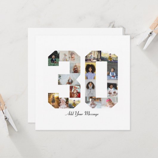 Foto collage nummer 30 kaart (Voorkant / Achterkant in situ)