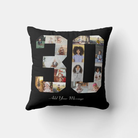 Foto-collage nummer 30 kussen (Achterkant)