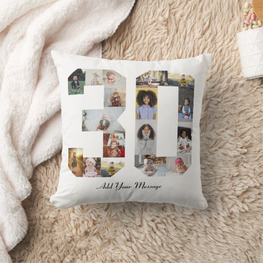 Foto collage nummer 30 kussen (Deken)