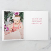 Foto Collage nummer 3 Meisje 3e verjaardag Kaart (Binnen)