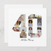 Foto-collage nummer 40 aankondiging (Voorkant / Achterkant)