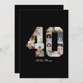 Foto-collage nummer 40 aankondiging (Voorkant / Achterkant)