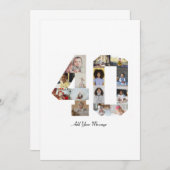 Foto-collage nummer 40 aankondiging (Voorkant / Achterkant)