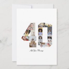Foto collage nummer 40 bedankkaart