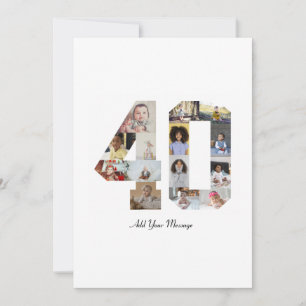 Foto collage nummer 40 bedankkaart