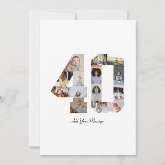 Foto-collage nummer 40 bedankkaart