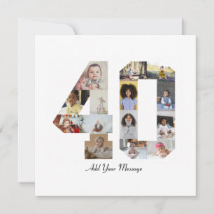 Foto-collage nummer 40 bedankkaart