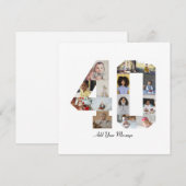 Foto collage nummer 40 feestdagenkaart (Voorkant / Achterkant)