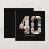 Foto collage nummer 40 feestdagenkaart (Voorkant / Achterkant)