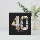 Foto collage nummer 40 feestdagenkaart (Staand voorkant)