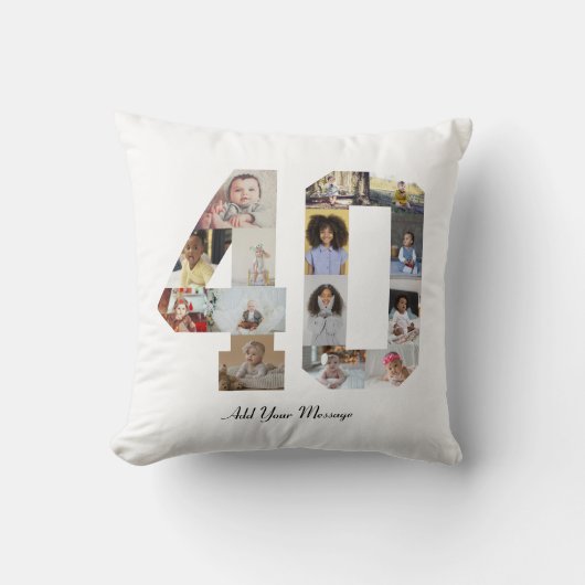 Foto collage nummer 40 kussen (Voorkant)