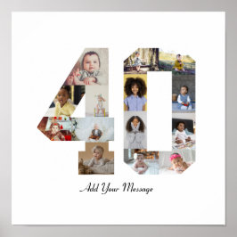 Foto-collage nummer 40 poster