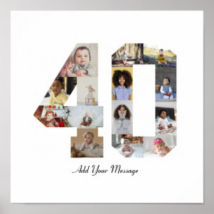 Foto collage nummer 40 poster