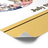 Foto Collage nummer 50 Aangepast 50e verjaardag Poster (Hoek)