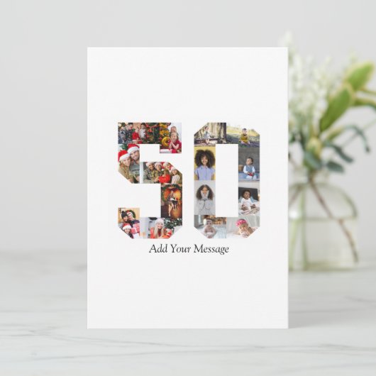 Foto-collage nummer 50 aankondiging (Staand voorkant)