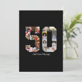 Foto-collage nummer 50 bedankkaart (Staand voorkant)