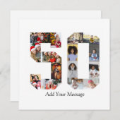 Foto-collage nummer 50 feestdagenkaart (Voorkant / Achterkant)